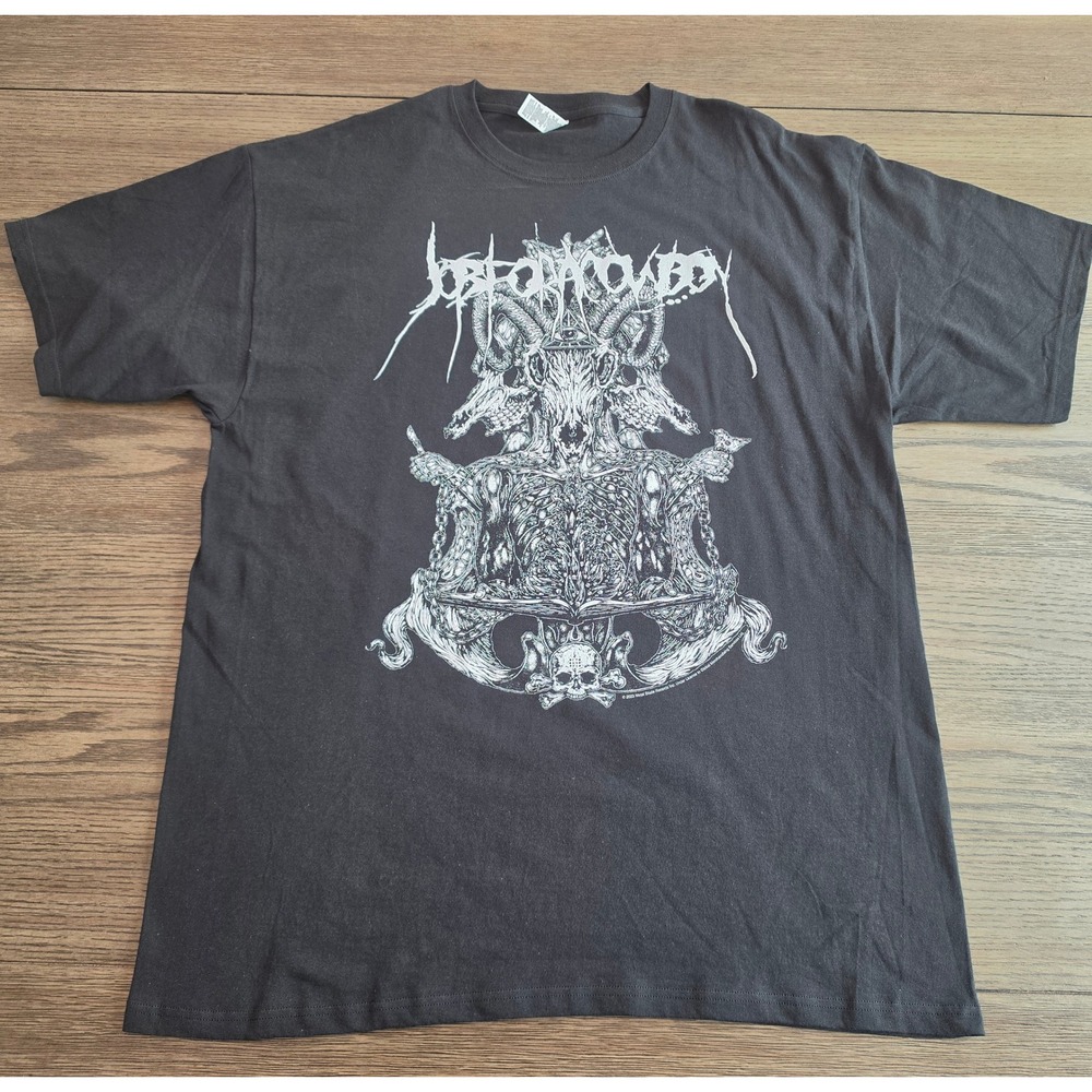 Job For A Cowboy Band T-Shirt Mens XL Black Deathcore Metal Graphic Tee NWOT